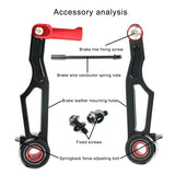 Short long arm Ultralight Aluminum Front Rear V Brake Mechanical Calipers Superlight