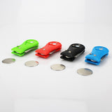 Golf Divot Repair Tool Switchblade Pitch Groove Cleaner Golf Pitchfork with Golf Marker