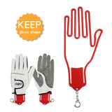 Golf Glove Holder with Key Chain Plastic Glove Rack Dryer Hanger Stretcher