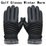 1 pair golf gloves Artificial Touch screen Leather driving cycling fishing hunting outdoor sports