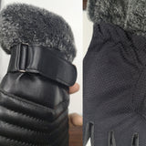 1 pair golf gloves Artificial Touch screen Leather driving cycling fishing hunting outdoor sports