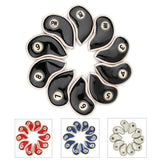 10 Pcs / set Durable Golf Head Cover Set Iron Head Covers Club Water-resistant PU Leather
