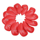12PCS/Set Exquisite PU Golf Club Iron HeadCovers Protector Golf Head Sets Iron