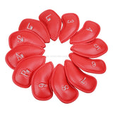 12PCS/Set Exquisite PU Golf Club Iron HeadCovers Protector Golf Head Sets Iron