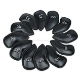 12PCS/Set Exquisite PU Golf Club Iron HeadCovers Protector Golf Head Sets Iron