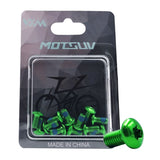 12pcs Bicycle Disc Brake Rotor Torx Bolts T25 M5x10mm Fixing Screws