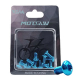 12pcs Bicycle Disc Brake Rotor Torx Bolts T25 M5x10mm Fixing Screws