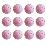 12pcs/lot Indoor golf ball golf practice balls golf light ball have hole Golf Training Aids 7 colors
