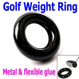 Golf Weight Ring 150g Black red Round Weight Power Swing Ring for Golf Clubs Warm up Aid