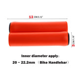 1Pair Silicone Cycling Bicycle Grips Outdoor MTB Mountain Bike Handlebar Grips Cover Anti-slip Strong Support Grips Bike Part