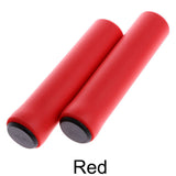 1Pair Silicone Cycling Bicycle Grips Outdoor MTB Mountain Bike Handlebar Grips Cover Anti-slip Strong Support Grips Bike Part