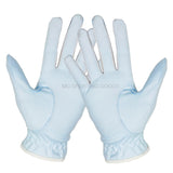GOLF GLOVES Professional Breathable Sky Blue soft Fabric For women left and right hand
