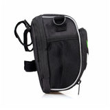 2020 New Bicycle Bags Bike Cycling Outdoor Waterproof Polyeste Front Basket Pannier Frame Tube Handlebar Bag Black include strap