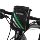 2020 New Bicycle Bags Bike Cycling Outdoor Waterproof Polyeste Front Basket Pannier Frame Tube Handlebar Bag Black include strap
