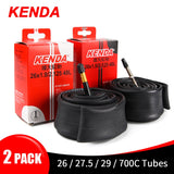 2PCS Kenda Bike Inner Tube For Mountain Road Bike Tyre Butyl Rubber Bicycle Tube Tire 26/27.5/29/700c
