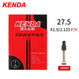 2PCS Kenda Bike Inner Tube For Mountain Road Bike Tyre Butyl Rubber Bicycle Tube Tire 26/27.5/29/700c