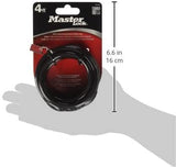 Combination Bike Lock, 4 ft long, Black