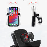 360 Rotation Adjustable Phone Mount Bracket Universal Bicycle Phone Holder Bike Handlebar Aluminium Stand Bicycle Accessories