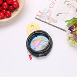 4-Digital 120cm Bike Combination Lock Digital Code Cable Bike anti-theft Safety Lock Tough 8mm Steel Wiring Lock Password Lock
