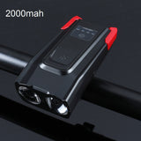 4000mAh Induction Bicycle Front Light USB Rechargeable Smart Headlight With FlashLight