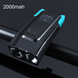 4000mAh Induction Bicycle Front Light USB Rechargeable Smart Headlight With FlashLight
