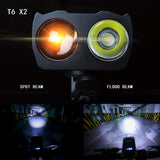 4000mAh Induction Bicycle Front Light USB Rechargeable Smart Headlight With FlashLight