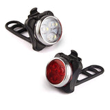 USB Rechargeable Bike Light Set
