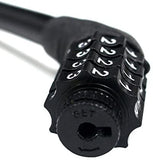 Security Bike Lock 4 Digit Resettable Combination Cable Lock for Bicycle