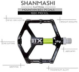 Lightweight Magnesium Alloy Mountain Bike MTB Pedal Platform Cycling Flat BMX Pedals 1031