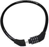 Security Bike Lock 4 Digit Resettable Combination Cable Lock for Bicycle