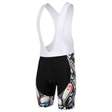 Men Cycling MTB Cartoon Skull Gel Pad Jersey Set