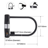 Bike U Lock with Cable