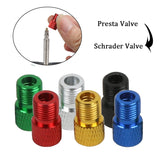 4PCS Aluminum Alloy Bike Valve Adapter Caps