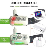 500 Lumens USB Rechargeable Headlamp in High Brightness Mode Night running Cycling rechargeable headlamp