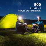 500 Lumens USB Rechargeable Headlamp in High Brightness Mode Night running Cycling rechargeable headlamp