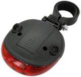 Safety Warning Cycling Tail Flashing Light Bike Lamp Rear 2 Laser 5 LED Bicycle