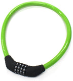 Security Bike Lock 4 Digit Resettable Combination Cable Lock for Bicycle