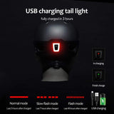 Bike Helmet - Rechargeable USB Safety Taillight Anti