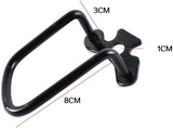 LIOOBO Bicycle Rear Derailleur Hanger Chain Gear Guard Protector Cover Mountain Cycling Transmission Protection Iron Frame Bike Parts 2pcs (Black)