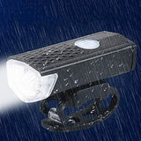 USB Rechargeable LED Bike Light Set Super Bright 300 Lumen Front Headlight