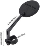 A Pair of Rearview Bicycle Mirrors, Bike Mirrors Support 360°Rotation
