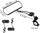 Bike Handlebar Mirror Handlebar Mount, Rear-View Bicycle Mirrors