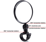 Bike Mirror, Adjustable 360 Rotatable Handlebar Glass Rearview Bicycle Mirrors