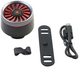 Bike Rear Light, Smart Brake Bike Tail Light USB Rechargeable