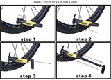 Mini Portable Bike Pump Handle Inflator High-Pressure Biking Mountain Bicycle Tire Ball Pump Bike Accessories