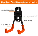 Garage Storage Utility Double Hooks