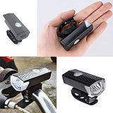 USB Rechargeable LED Bike Light Set Super Bright 300 Lumen Front Headlight