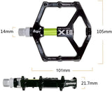 Lightweight Magnesium Alloy Mountain Bike MTB Pedal Platform Cycling Flat BMX Pedals 1031