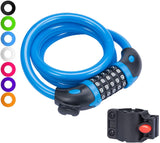 Bike Lock Bicycle Chain Lock,with 5-Digit Resettable Number