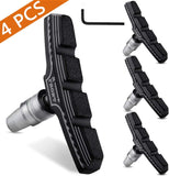 4PCS Premium Bike Brake Pads Professional Mountain and Road Bicycle V-Brake Pads Bike Brake blocks Kit